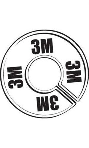 Plastic Round 3M Size Dividers for Hangrails - Lot of 50