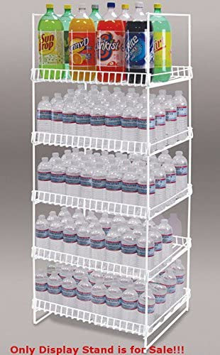 Double Sided Merchandiser in White 55 H x 20 W x 16.5 D Inches