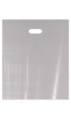 New Retail Large Gray Low Density Merchandise Bag 15" x 18" x 4"