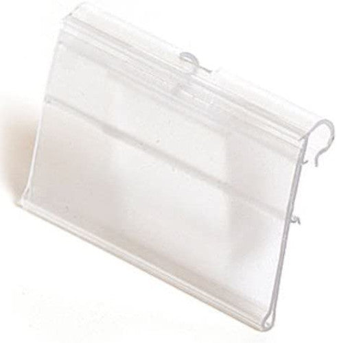 Scanner Hook Label Holder in Clear 3 W x 1.25 H Inches - Count of 100