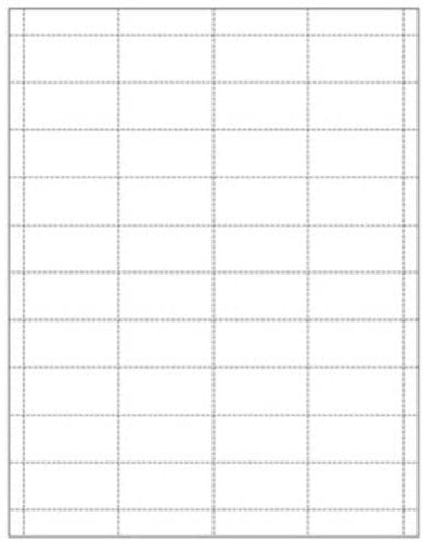 Printable Label Tag Inserts in White 1 H X 2 W Inches - Box of 100