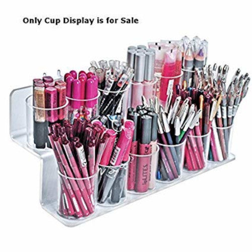 2 Tier Cup Display 13.75 W x 6 D x 6 H Inches with Plastic Hooks