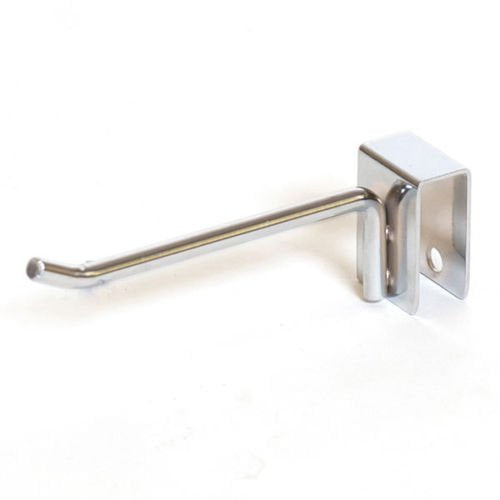 Chrome Rectangular Tubing Hooks 4 Inches - Pack of 100
