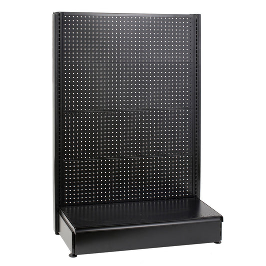 Single Sided Starter Gondola Unit in Black - 48 W x 18 D x 54 H Inches