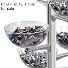 Polycarbonate Bowl Display in Clear 8 D Inches with Extension Arm