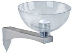 Polycarbonate Bowl Display in Clear 8 D Inches with Extension Arm