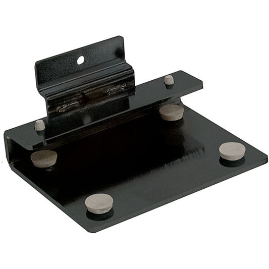 Slatwall Bracket in Black for 0.375 Inch Thick Glass Shelves - Count of 10