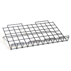 Adjustable Wire Slatwall Shelf in Black 24 W x 14 D Inches - Box of 4