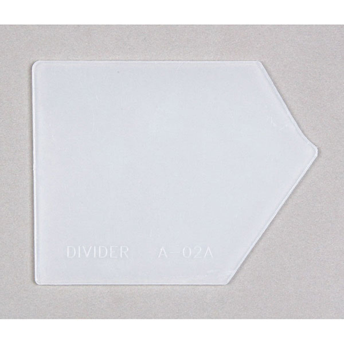 Slatbox Divider A in Clear for Slatwall- Count of 10