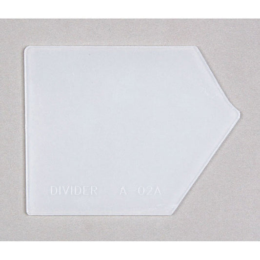 Slatbox Divider A in Clear for Slatwall- Count of 10