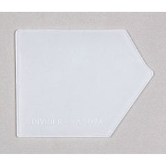 Slatbox Divider A in Clear for Slatwall- Count of 10