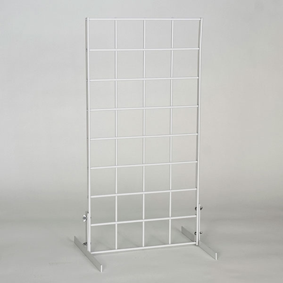 Countertop Grid Unit in White 1 W x 2 H Feet with Grid Legs