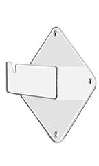 Gridwall Mount Brackets in White - Box of 8