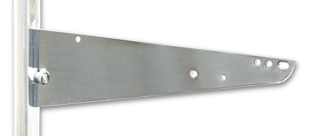 Heavy Duty Knife Bracket 14 Inches Long in Chrome - Case of 8