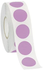 Round Colored Price Labels in Lavender 0.75 D Inches - Roll of 1000
