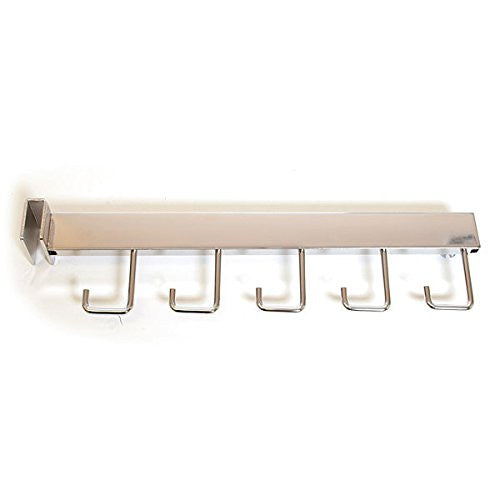 5 Hook Rectangular Tubing Faceout in Chorme Finish