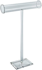 Singlepole Necklace Counter Displays in Clear 21 H x 14 W Inches - Case of 2