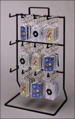 12 Peg Hook Counter Rack in Black 12 H x 8.5 W x 5.75 D Inches