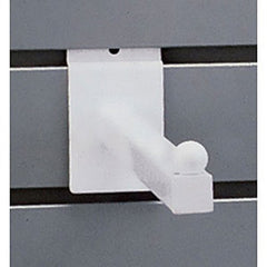 Square Tubing Faceouts in White 12 Inches Long for Slatwall - Box of 25