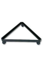 Triangle Grid Wall Display Base in Black 24 L X 24 W X 24 D Inches with Casters