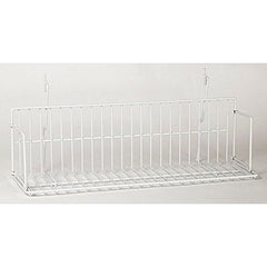 White Wire Video Shelves 23 W x 6 D Inches - Case of 8