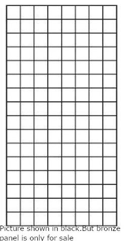 Double Wire Grid Panels in Bronze 24 x 96 Inches - Box of 4