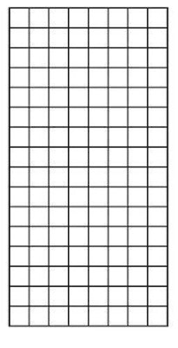 Double Wire Grid Panels in Bronze 24 x 96 Inches - Box of 4