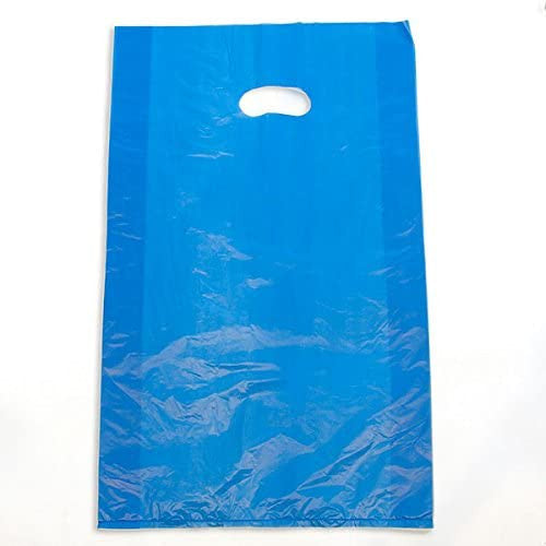 Plastic Merchandise Bags in Blue 13 x 3 x 21 Inches - Pack of 500