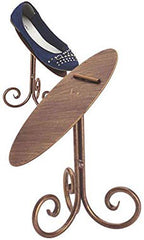 Boutique Shoe Display Stand in Cobblestone Finish 8 H Inches