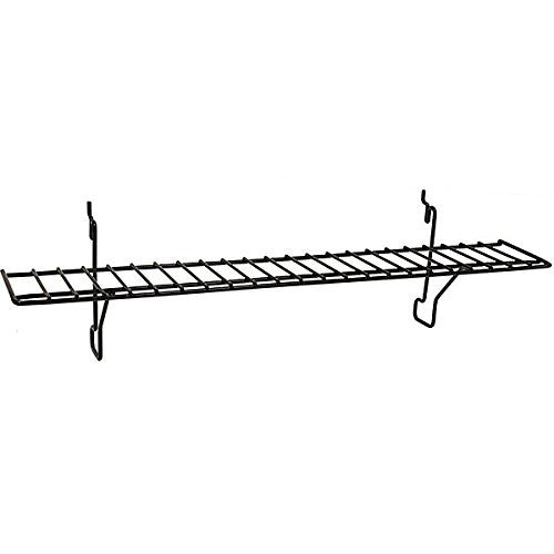 Black Wire Slatwall Shelves 23 W x 4 D Inches - Lot of 10