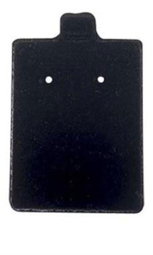 Black Felt Puffed Earring Cards 1.5W X 1.75 L Inches - Case of 200