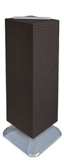 4 Side Pegboard Tower Display in Black 14 W x 40 H Inches On Revolving Base