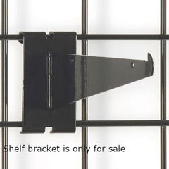 Gridwall Shelf Brackets in Black 8 Inches Long - Box of 10