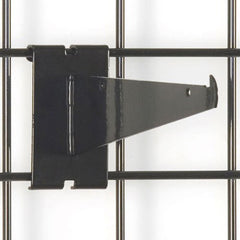 Gridwall Shelf Brackets in Black 8 Inches Long - Box of 10