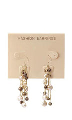 Plastic Earring Cards in Tan Finish 2.5 W x 2 L Inches - Case of 100