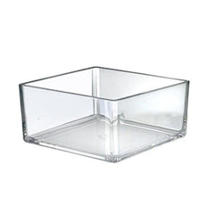Square Display Bins in Clear 8 W x 8 H x 8 D Inches - Pack of 4