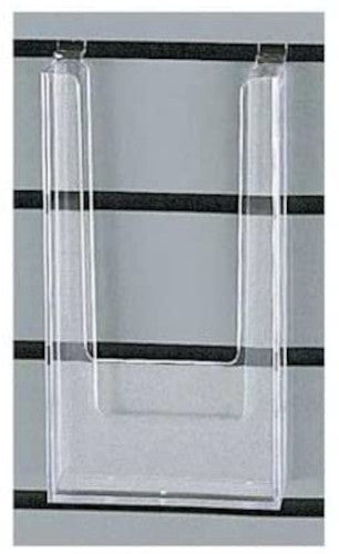 Styrene Literature Holders in Clear 4.5 W x 8.5 H x 1 D Inches - Case of 5