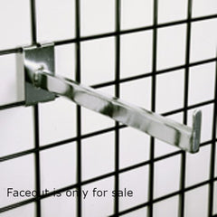Rectangular Tube Faceout in Chrome 12 Inches Long - Box of 8