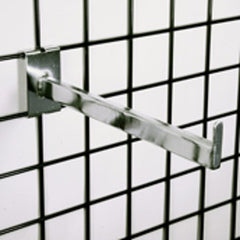Rectangular Tube Faceout in Chrome 12 Inches Long - Box of 8