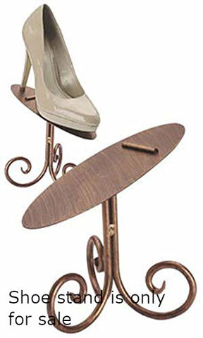 Boutique Shoe Display Stand in Cobblestone 6 H Inches