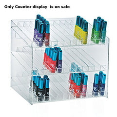 Acrylic Clear 3 Tier 36 Compartment Display Tray 12W x 10.5H x 8.5D Inches