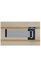 Straight Dimensional Faceout in Chrome 12 Inches Long for Slatwall - Pack of 8