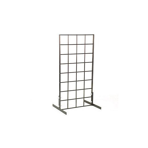 Countertop Grid Unit in Black 12 W x 24 H Inches with Legs