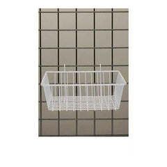 Mini Wire Grid Basket in White 12 L x 12 W x 4 D Inches