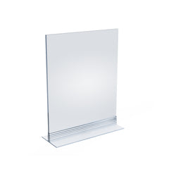 Clear Acrylic T-Strip Sign Holder 8 W x 10 H Inches -Box of 10