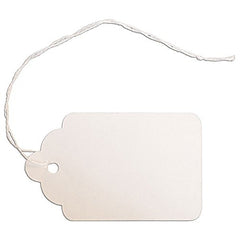 Merchandise Tag in White 1.625 X 2.625 Inches with String- Set of 1000