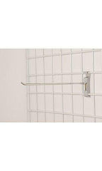 Chrome Peg Hook in 12 Inches for Wire Grid - Count of 25