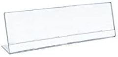 Acrylic L-Shaped Brochure Holders 8.5 W x 3.5 H - Pack of 10