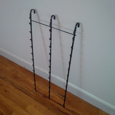 Triple Strip Hanging Display Rack with 39 Clip in Black