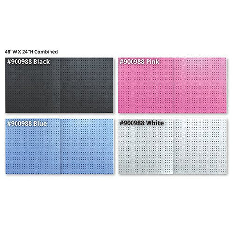 125 Piece Pegboard Organizer Kit in White Including Display Panels